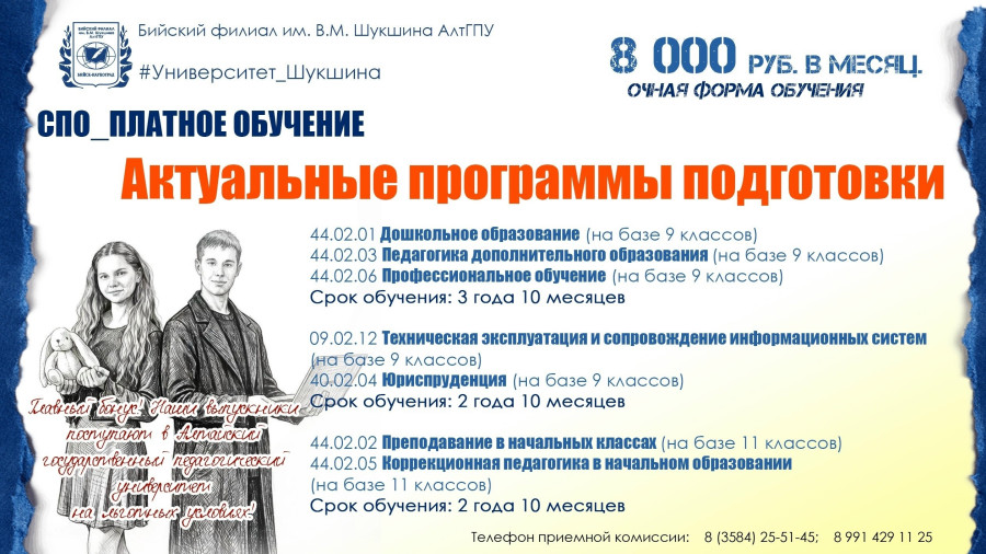 Актуальные программы подготовки